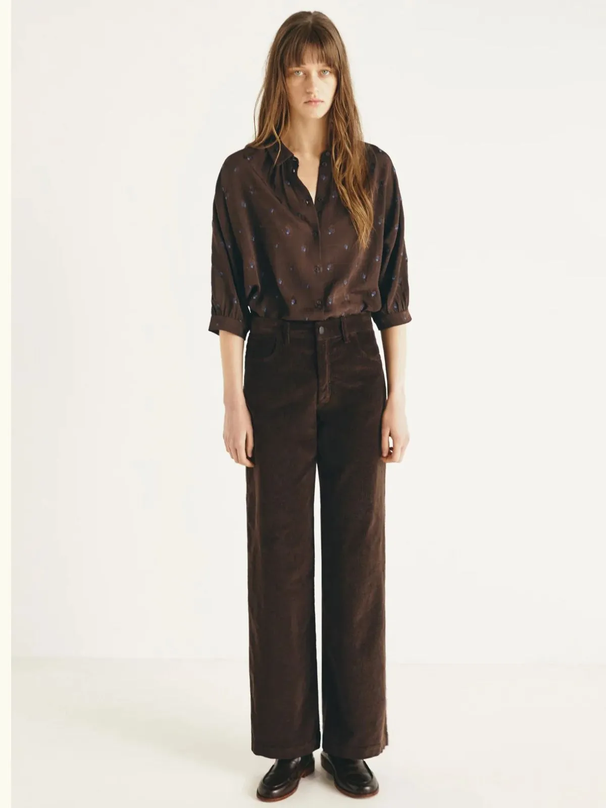 Carole Print Blouse - Brown sold by iris product image thumbnail 5