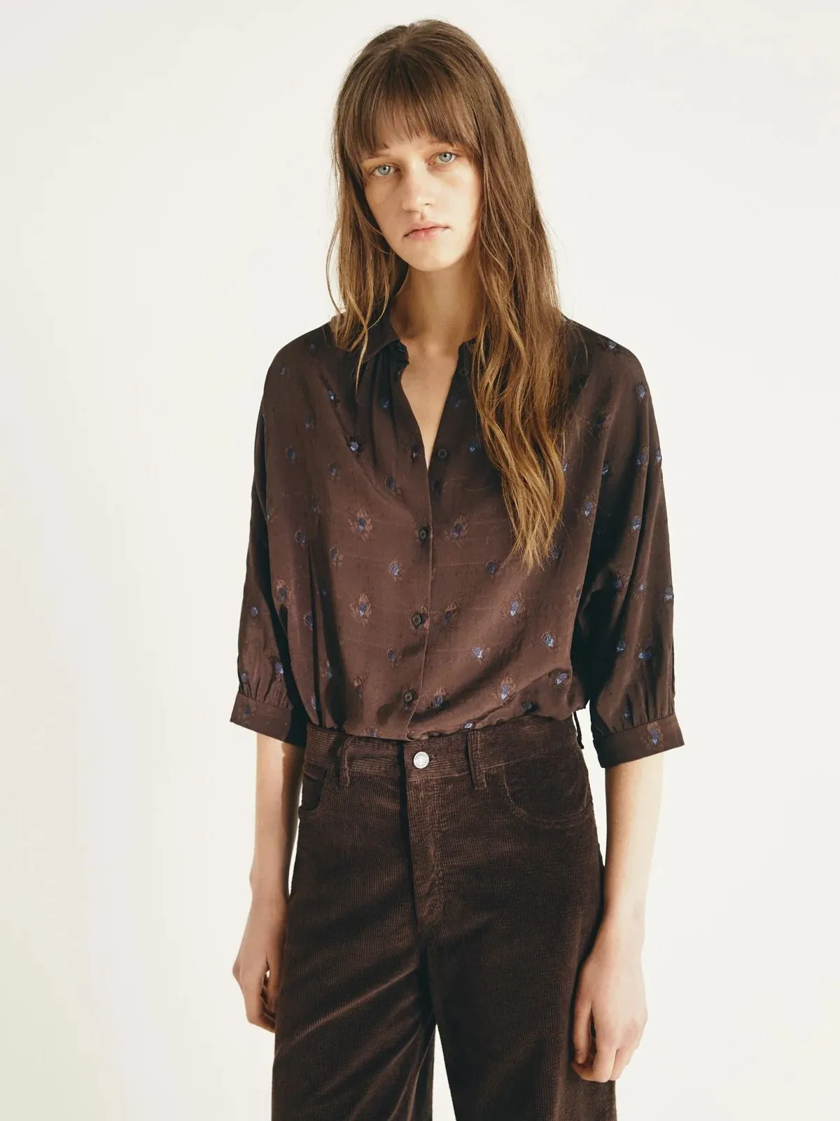 Carole Print Blouse - Brown sold by iris product image thumbnail 2