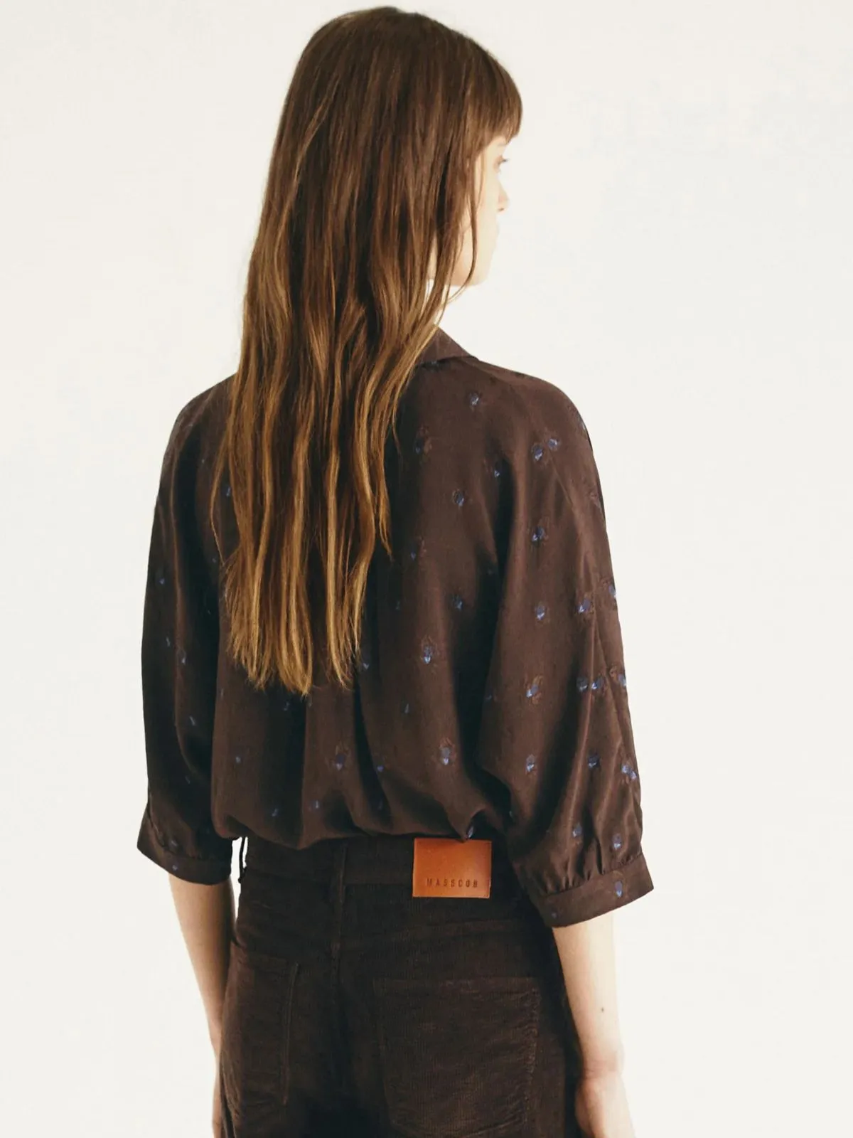 Carole Print Blouse - Brown sold by iris product image thumbnail 4