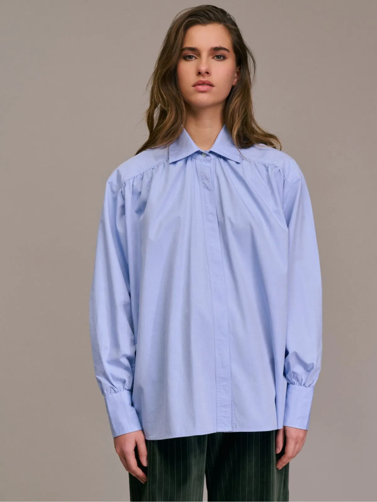 Carina Shirt - Light Blue sold by iris
