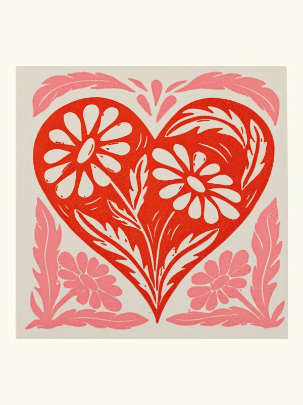 Square Matchbox - Botanical Heart made by iris