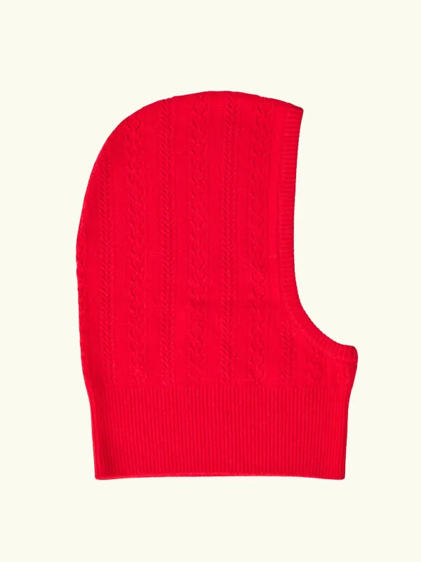 Agnes Twisted Hood - Red made by iris