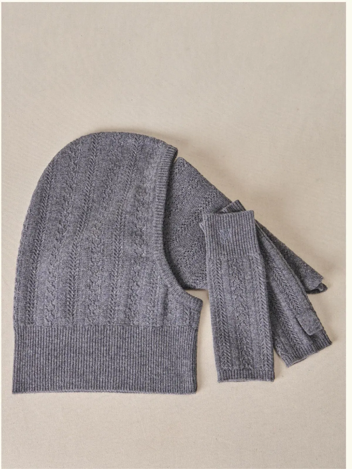 Agnes Twisted Hood - Grey sold by iris product image thumbnail 2