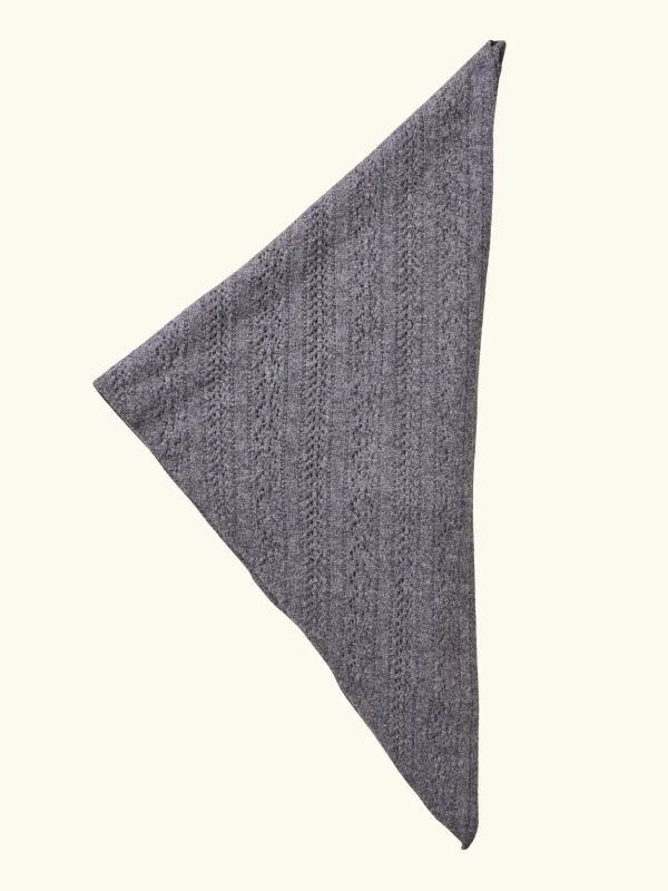 Alma Twisted Triangle Scarf - Grey sold by iris