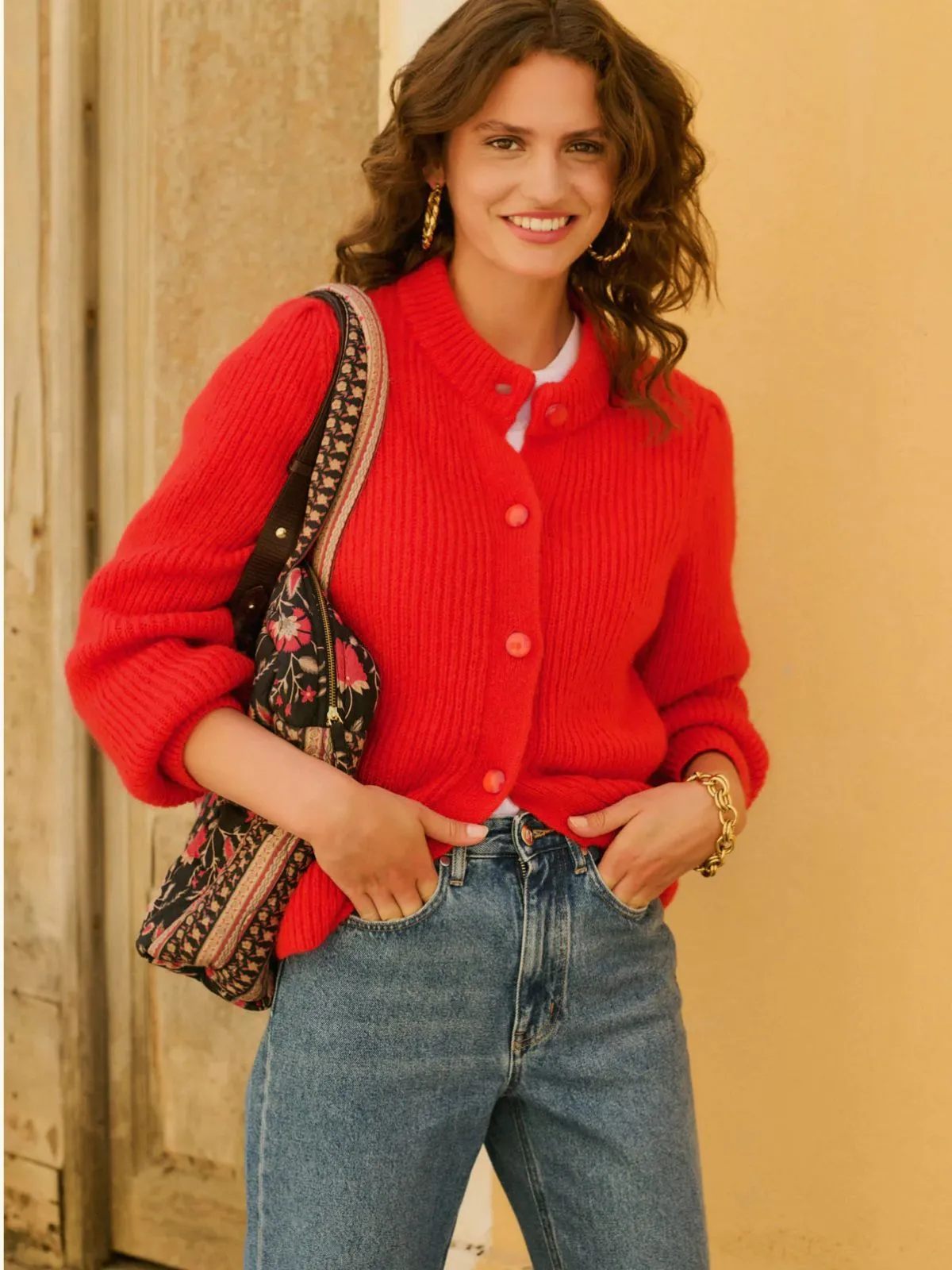 Mirabelle Cardigan - Red sold by iris product image thumbnail 2