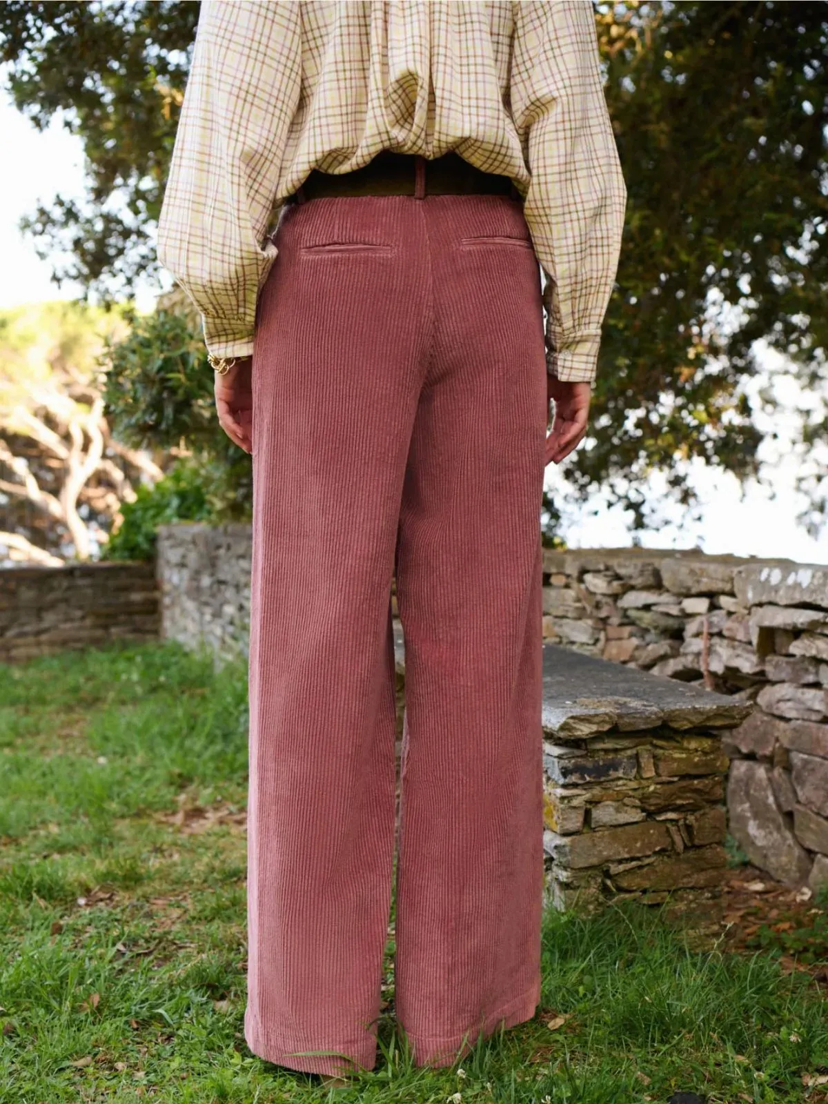Pedro Cord Trousers - Brick sold by iris product image thumbnail 5