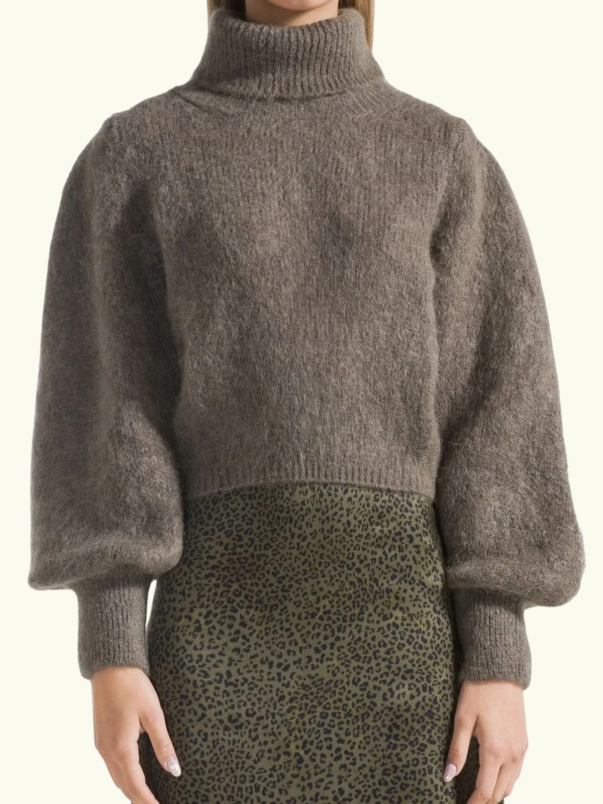 Piro Rollneck Jumper - Dark Taupe sold by iris product image thumbnail 4