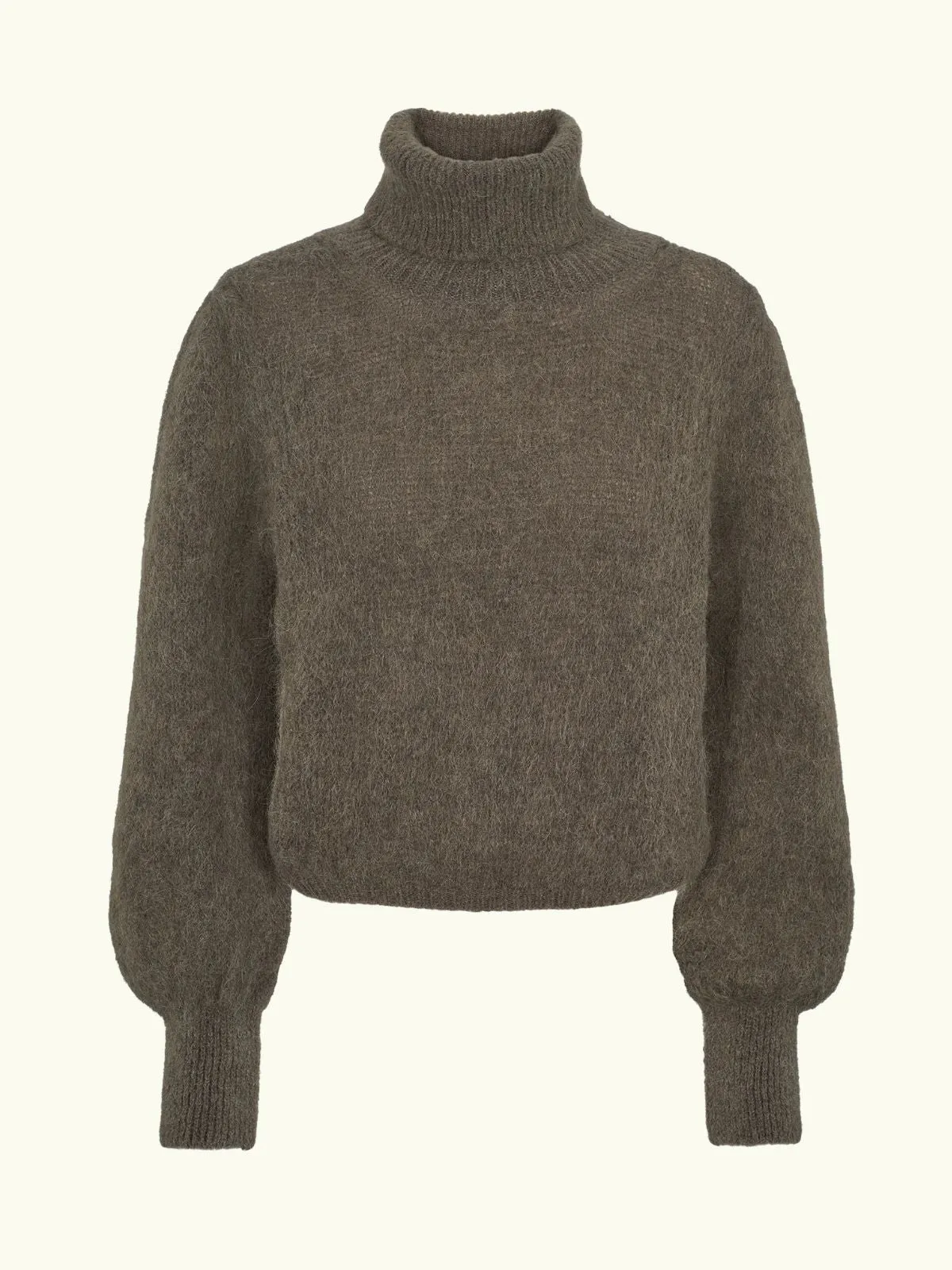 Piro Rollneck Jumper - Dark Taupe sold by iris