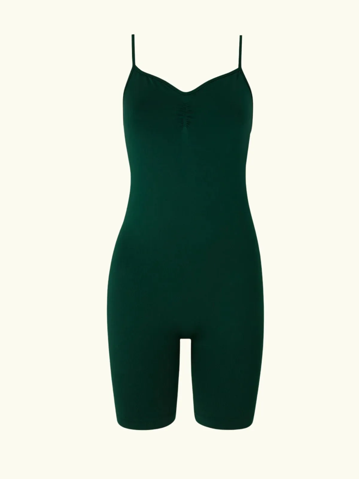 Spirited Shorts Unitard - Dark Green sold by iris