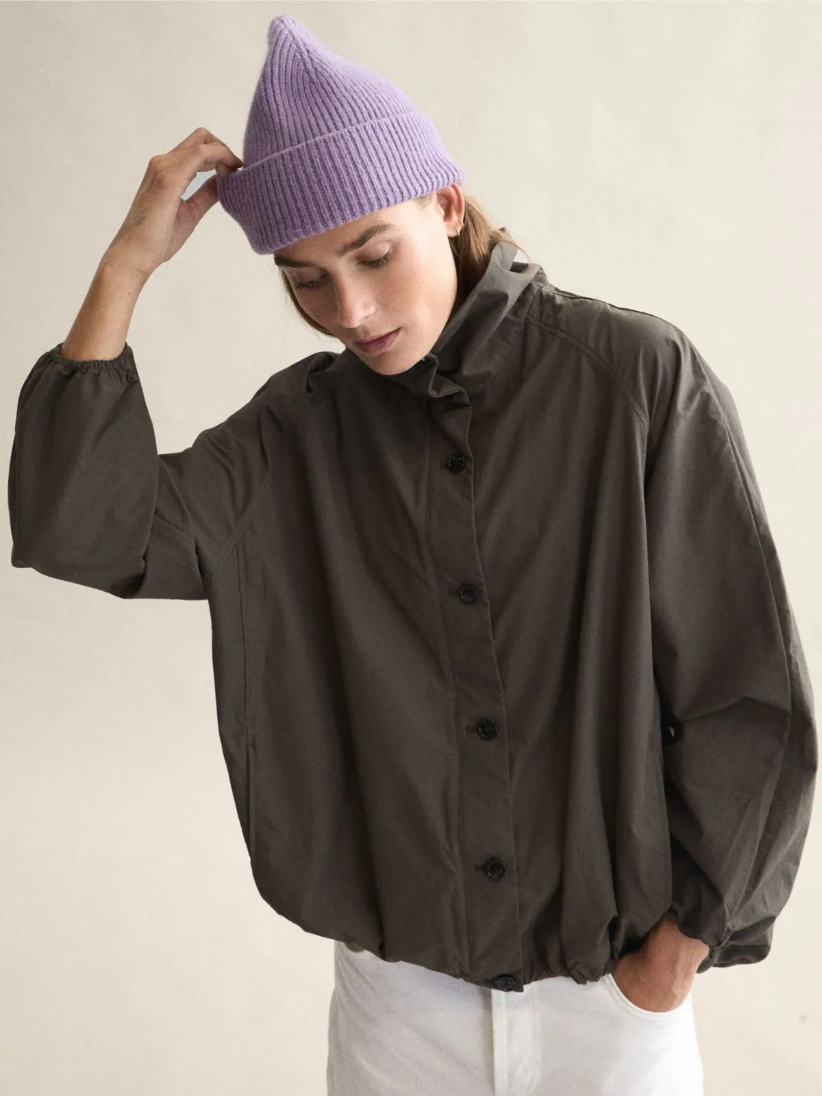 Wool Beanie - Lavender sold by iris product image thumbnail 4