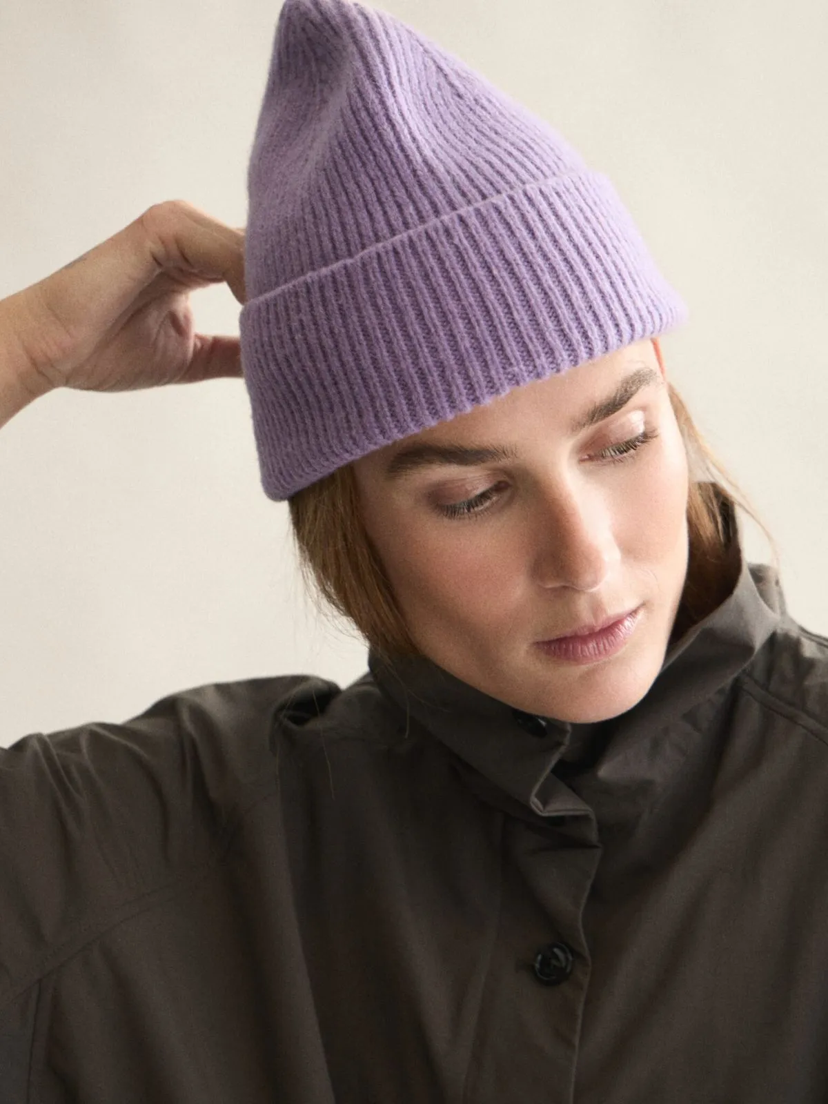 Wool Beanie - Lavender sold by iris product image thumbnail 2