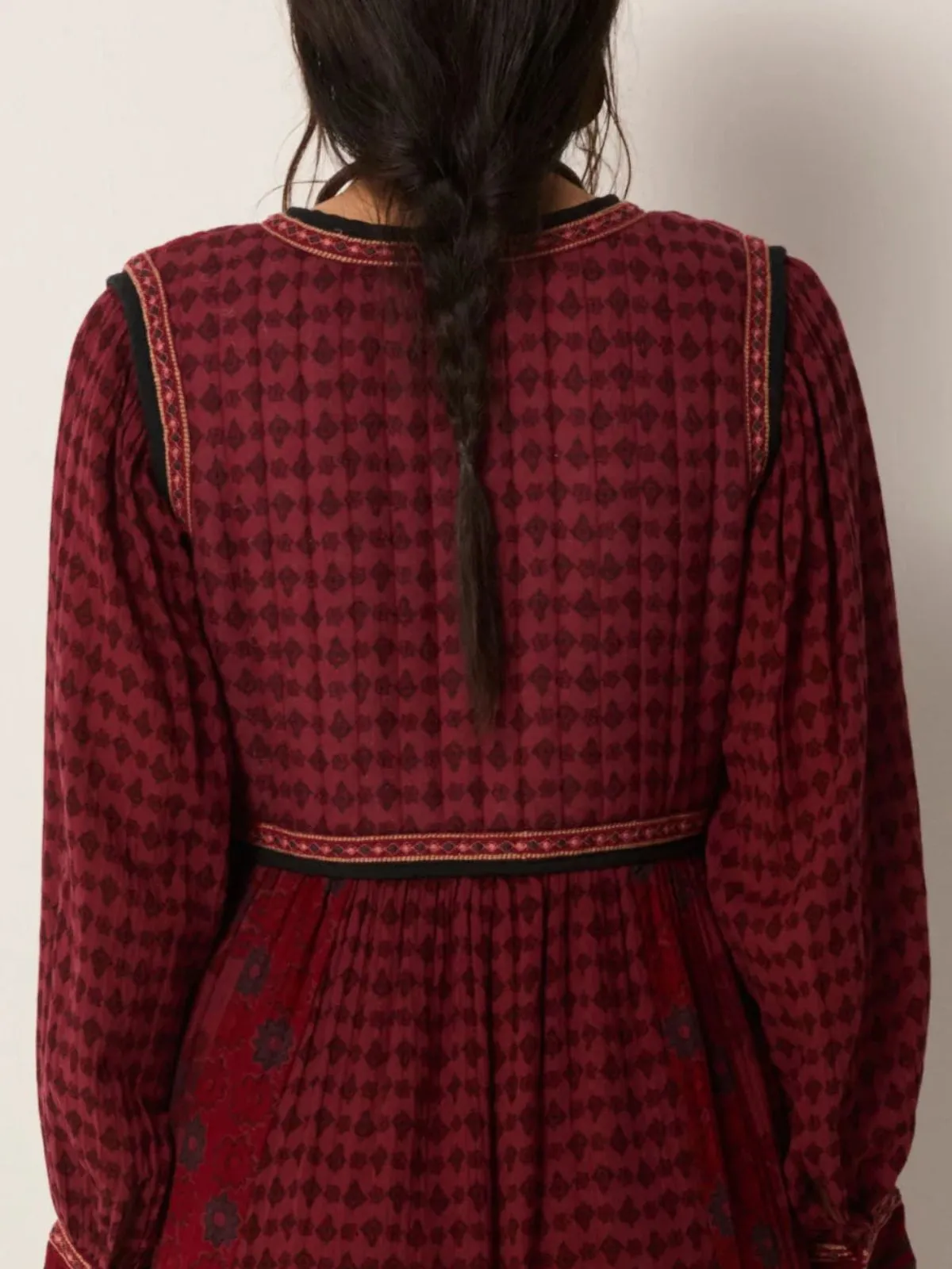 Ginevra Dress - Burgundy sold by iris product image thumbnail 2