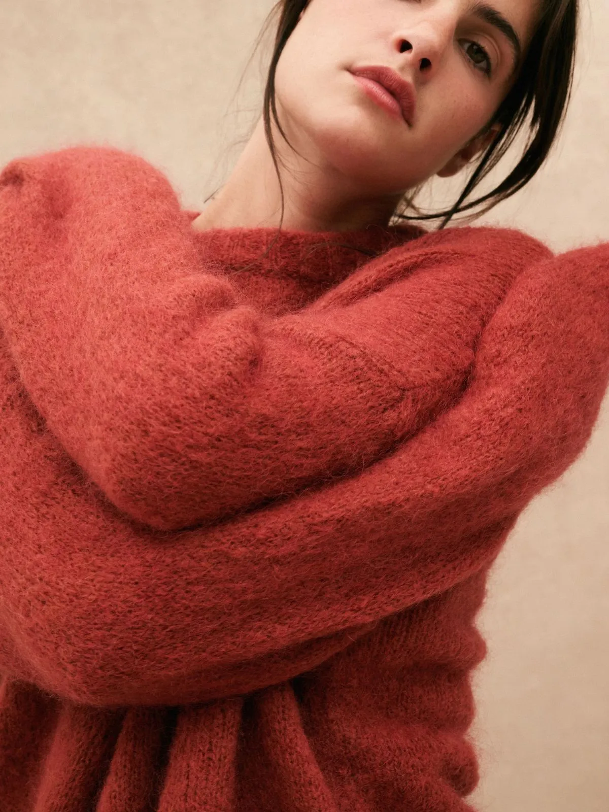 Melina Crew Neck Jumper - Rust sold by iris product image thumbnail 5