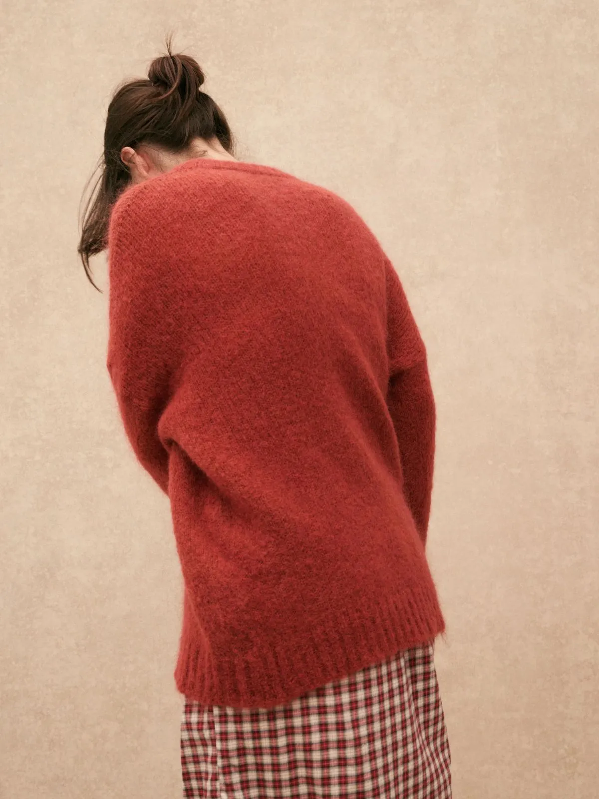 Melina Crew Neck Jumper - Rust sold by iris product image thumbnail 2