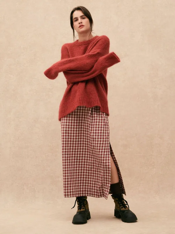 Melina Crew Neck Jumper - Rust sold by iris