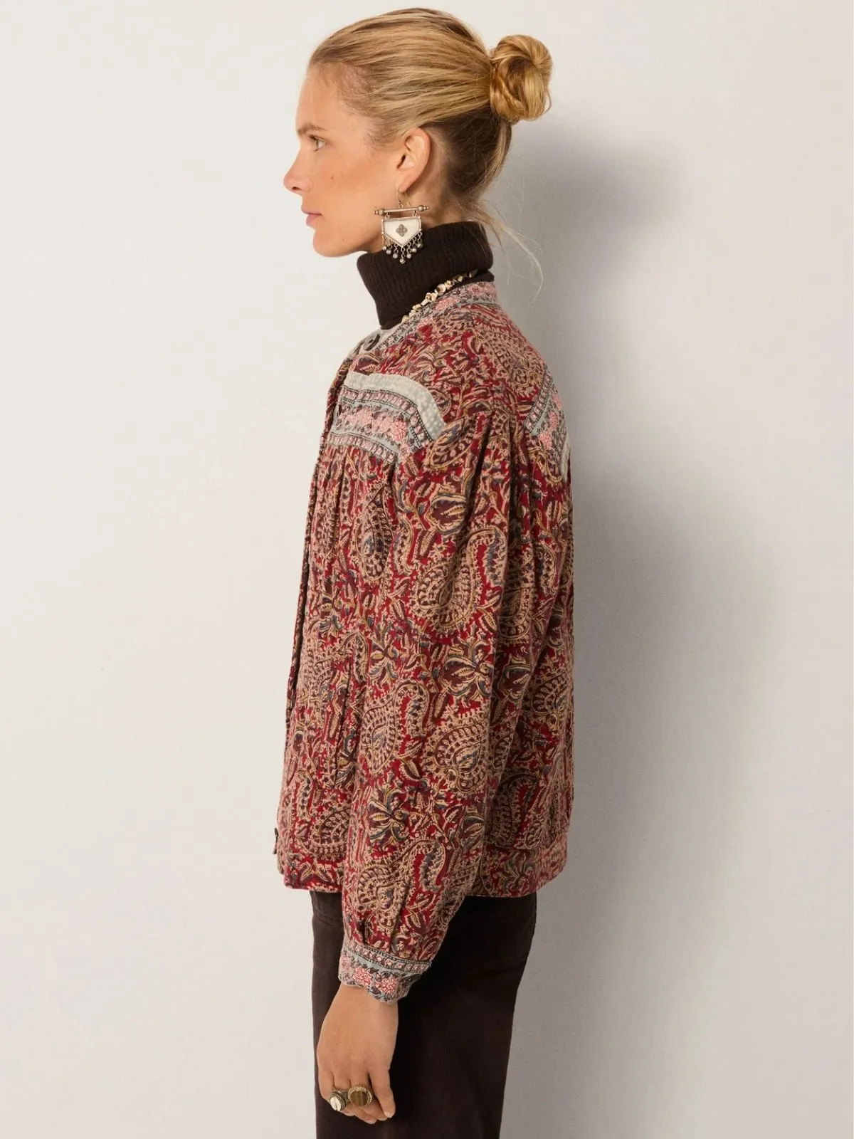 Olivia Print Jacket - Red sold by iris product image thumbnail 4