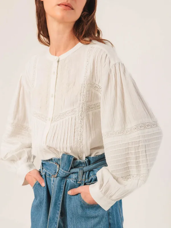 Ethnic Embroidered Blouse - White sold by iris