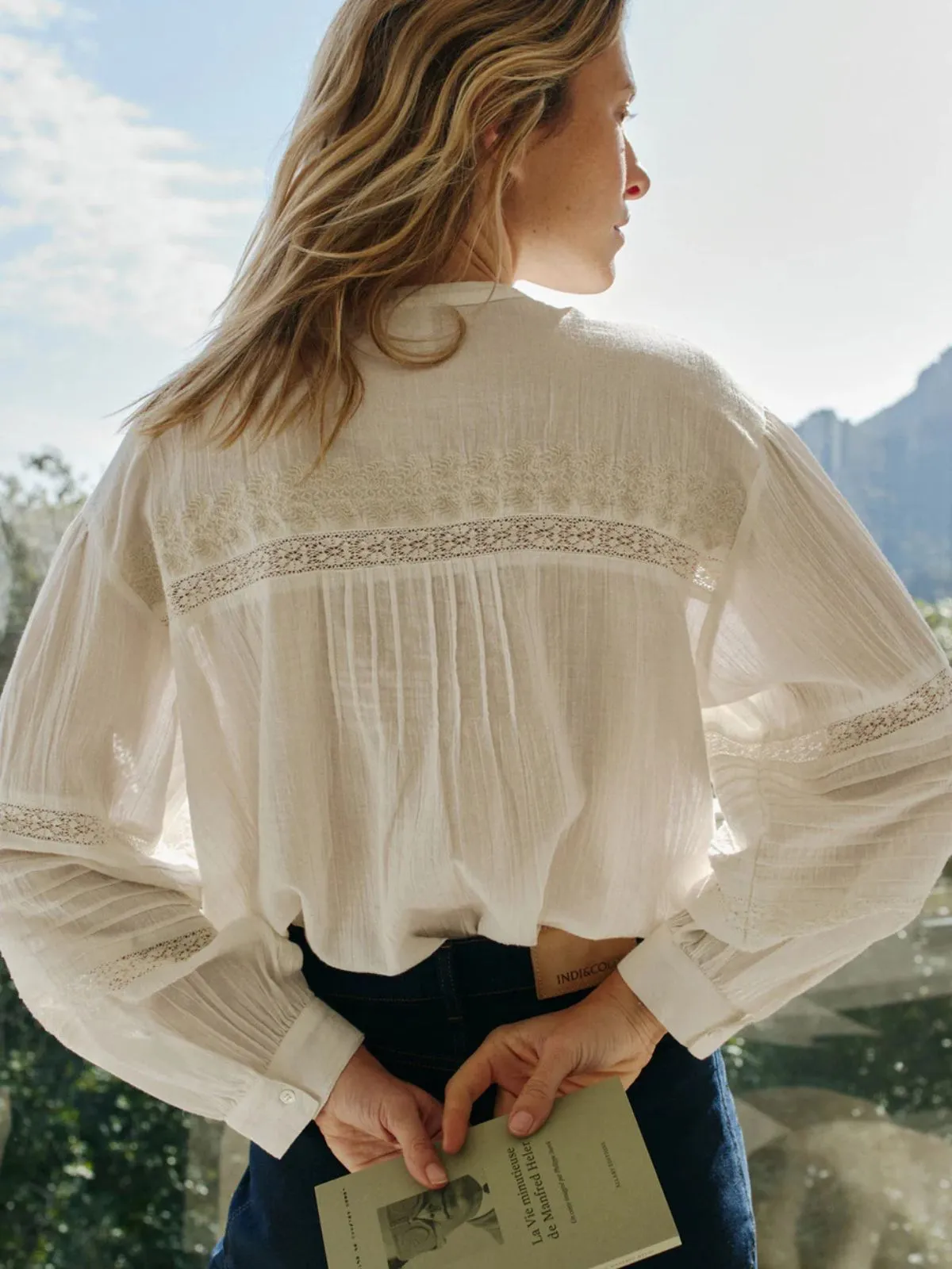 Ethnic Embroidered Blouse - White sold by iris product image thumbnail 3