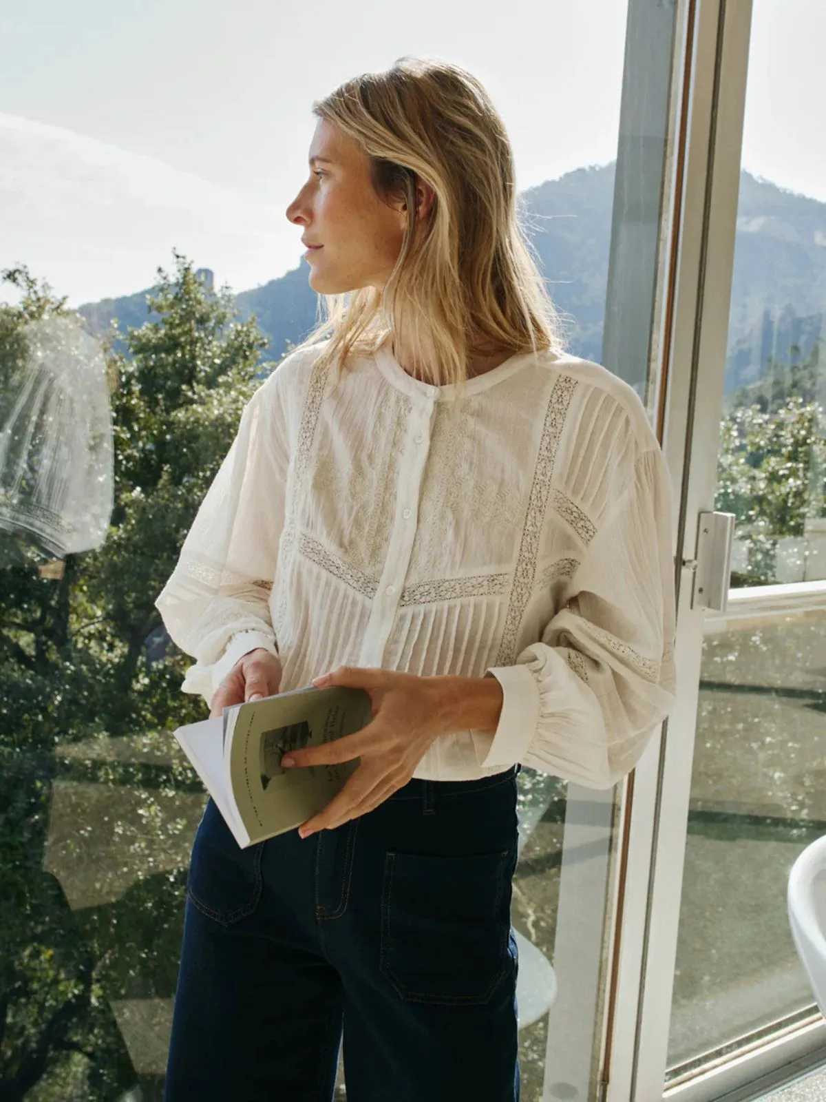 Ethnic Embroidered Blouse - White sold by iris product image thumbnail 4