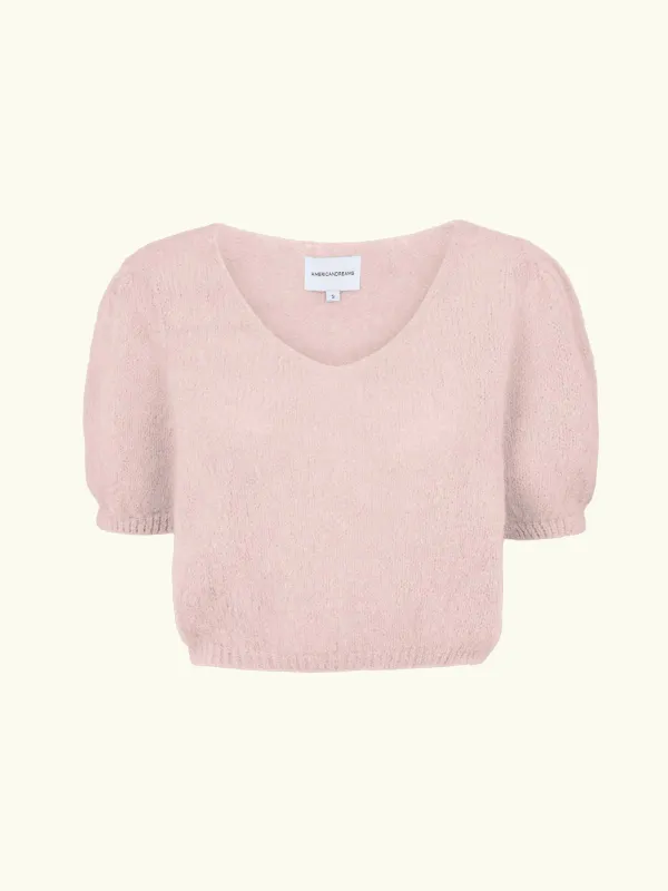 Lolanda Cropped Knit - Pale Pink sold by iris