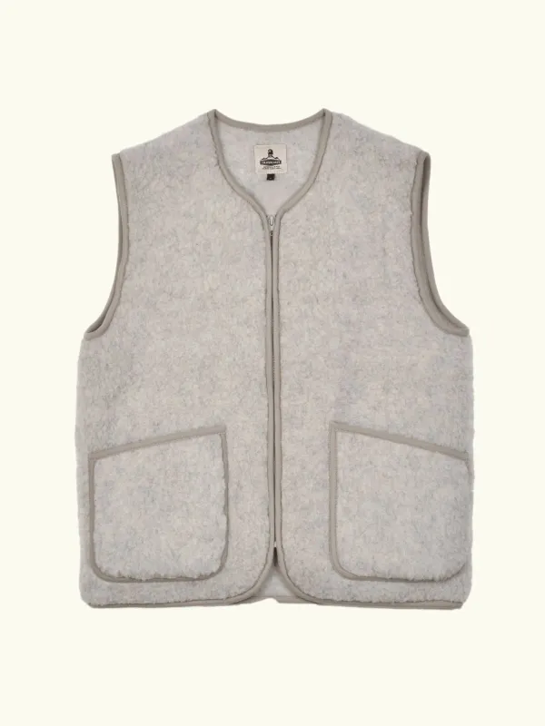 Peptiko Vest Jacket - Light Grey made by Coldbreaker