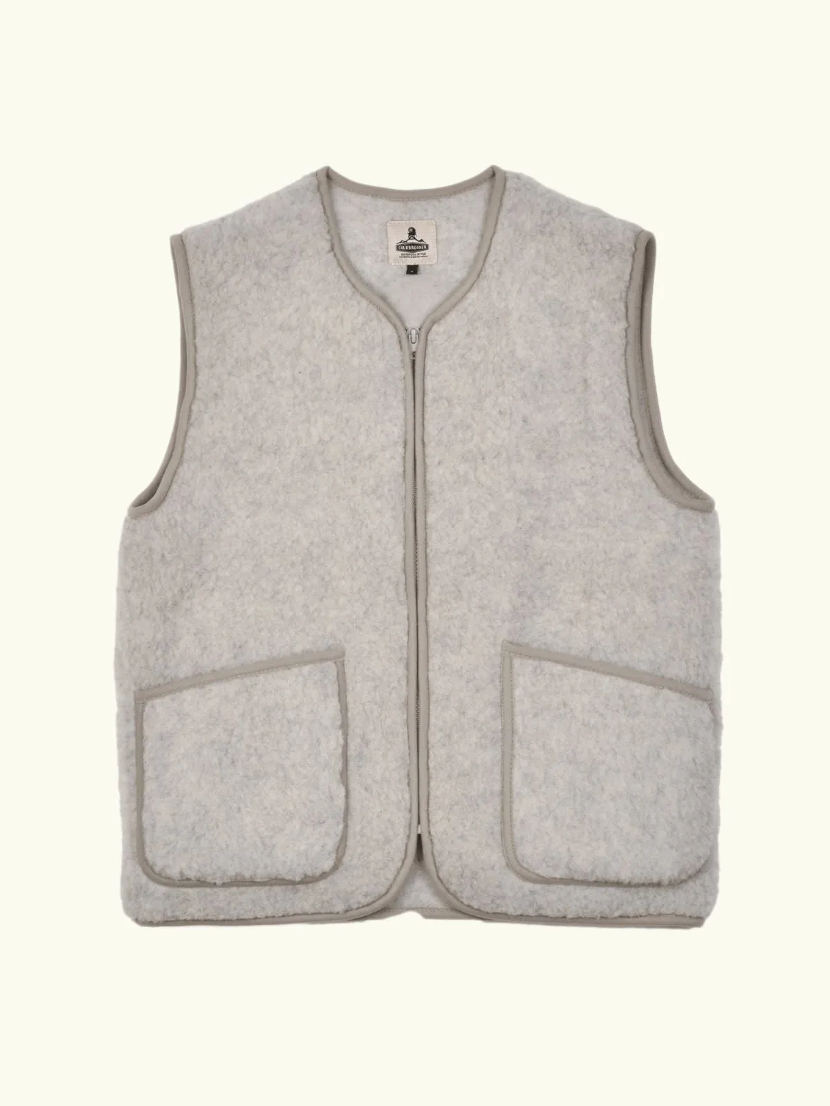 Peptiko Vest Jacket - Light Grey sold by iris