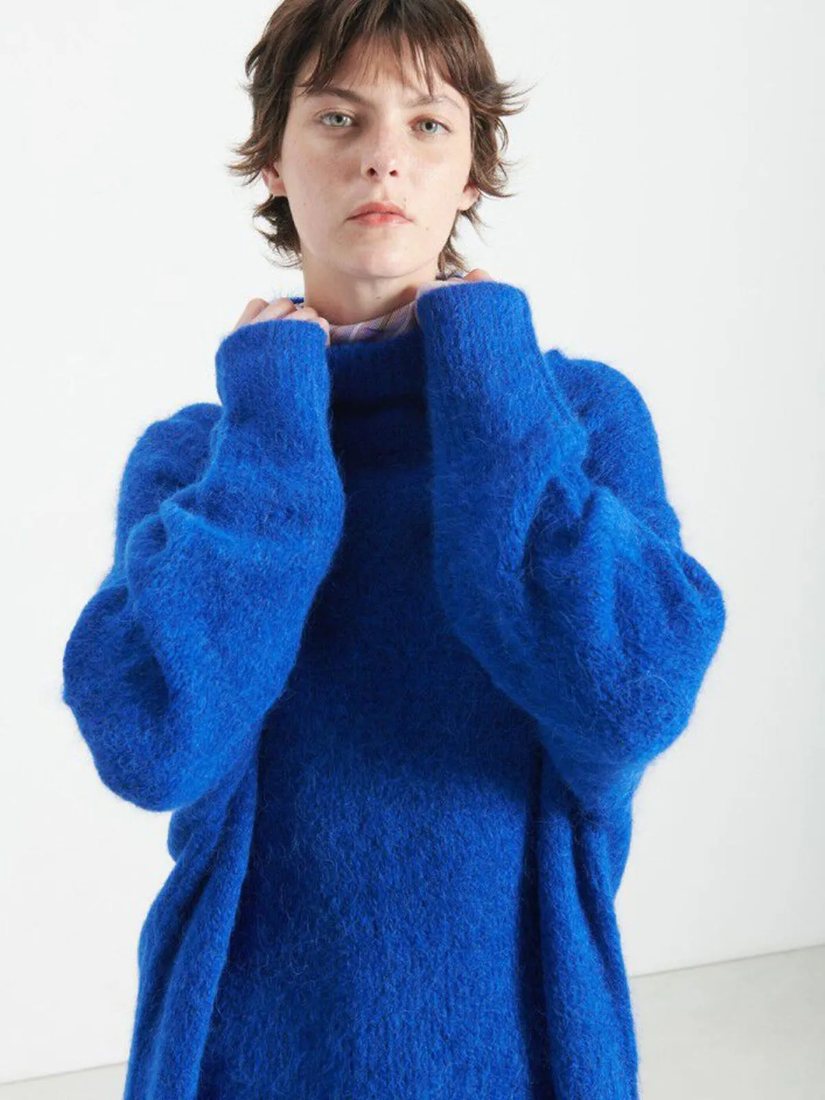 Niby Oversize Jumper - Blue sold by iris