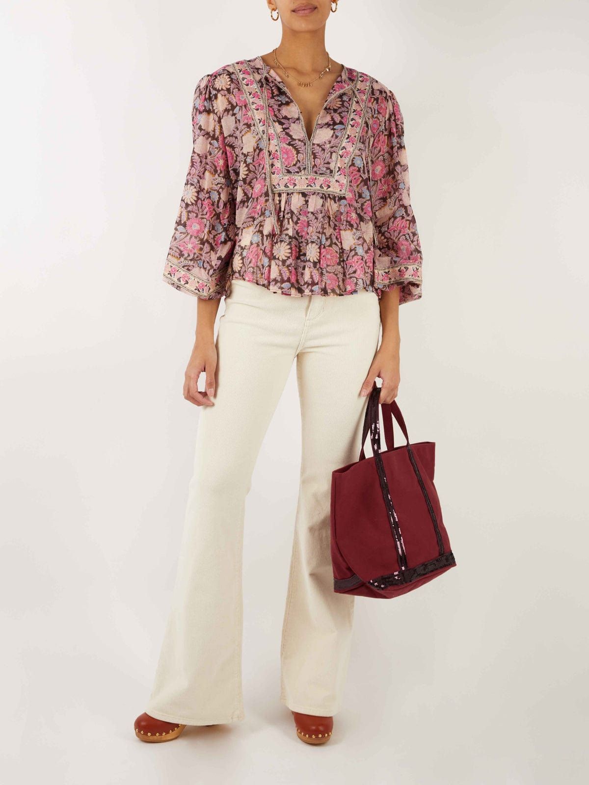 Gayle Floral-Print Cotton-Voile Top sold by iris product image thumbnail 5