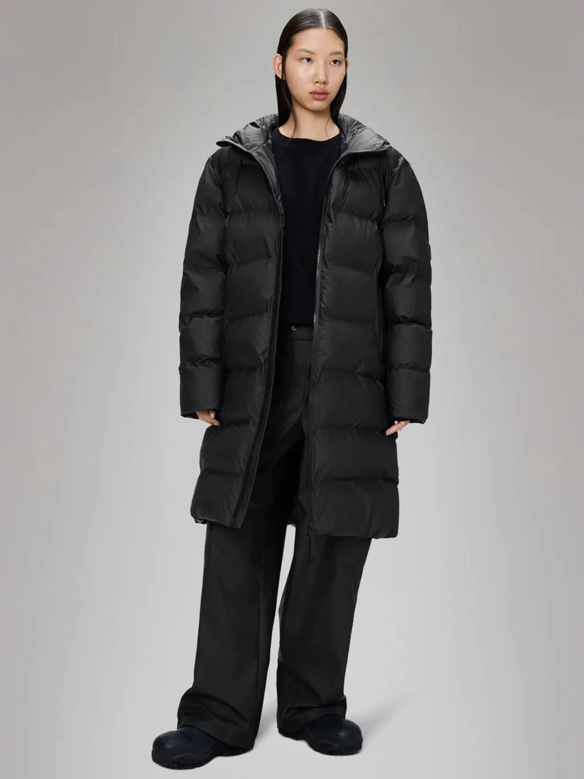 Alta Long Puffer Jacket - Black sold by iris product image thumbnail 3