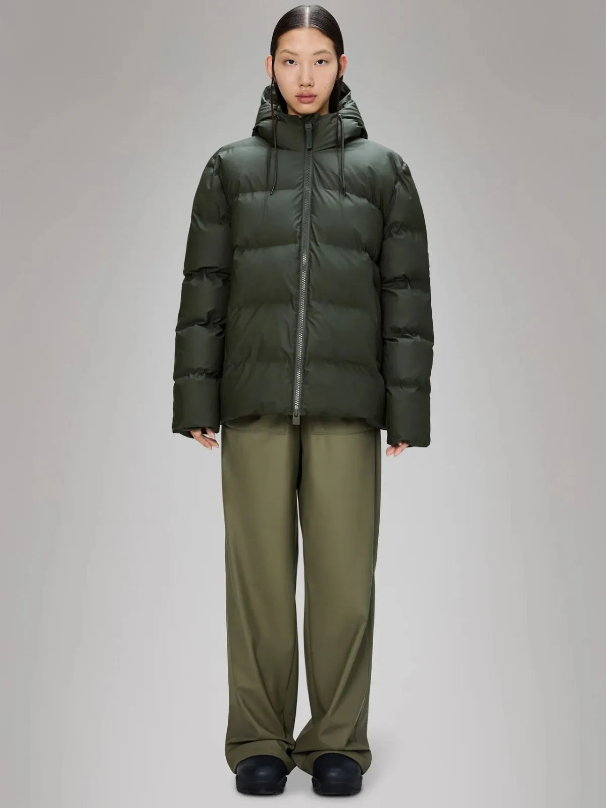 Alta Short Puffer Jacket - Green sold by iris product image thumbnail 2