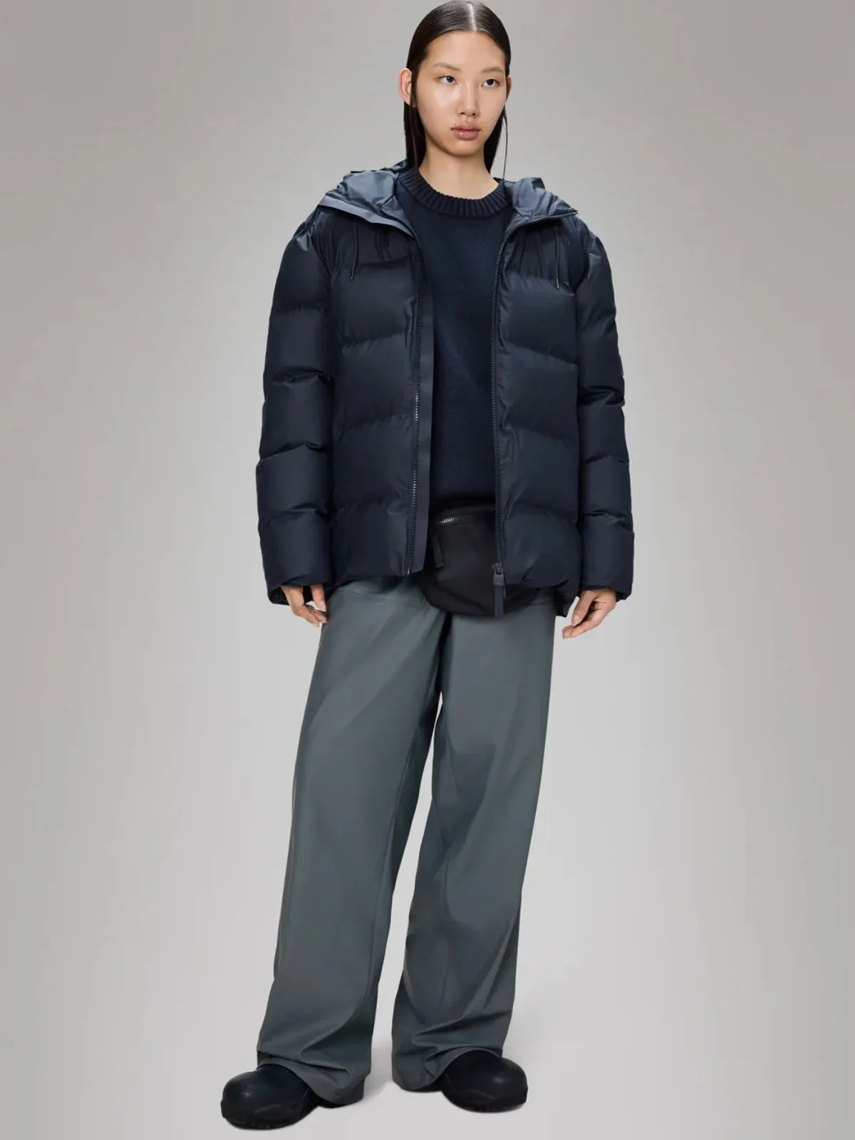 Alta Short Puffer Jacket - Navy sold by iris product image thumbnail 5