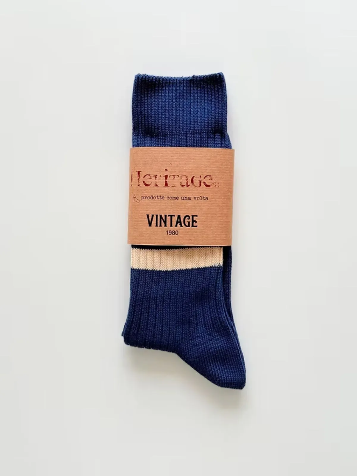 Vintage 1980 Stripe Socks - Blue sold by iris product image thumbnail 3