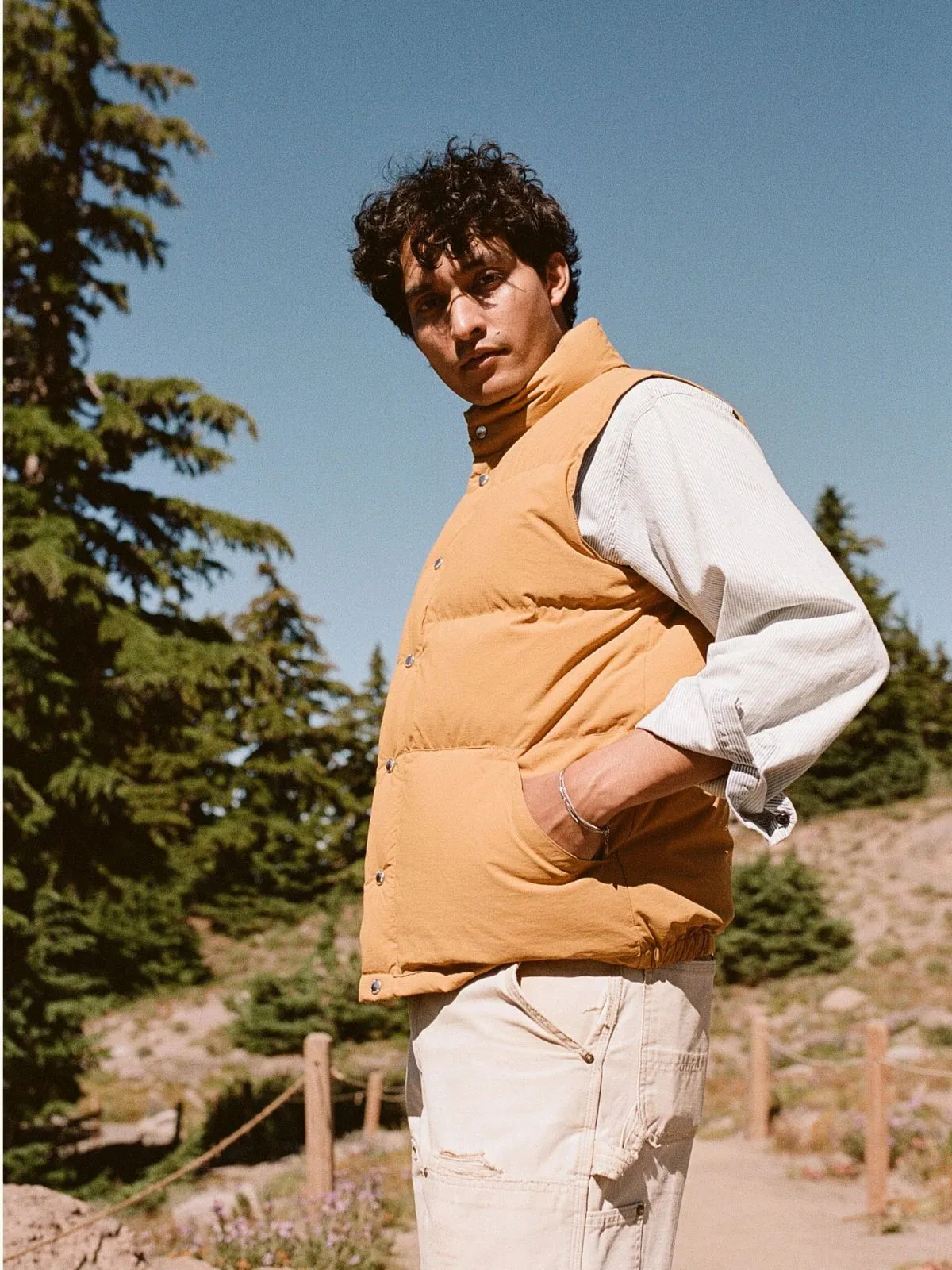 Down Italian Vest - Mustard sold by iris product image thumbnail 5