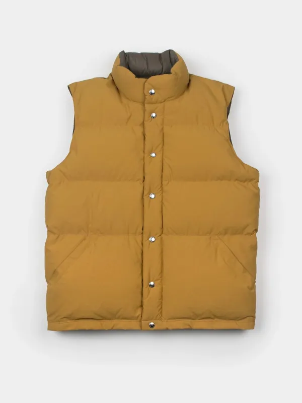 Down Italian Vest - Mustard sold by iris