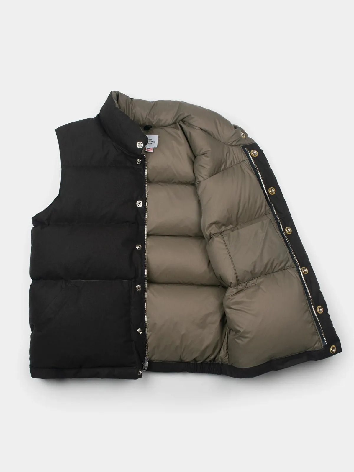 Down Italian Vest - Vintage Black sold by iris product image thumbnail 5