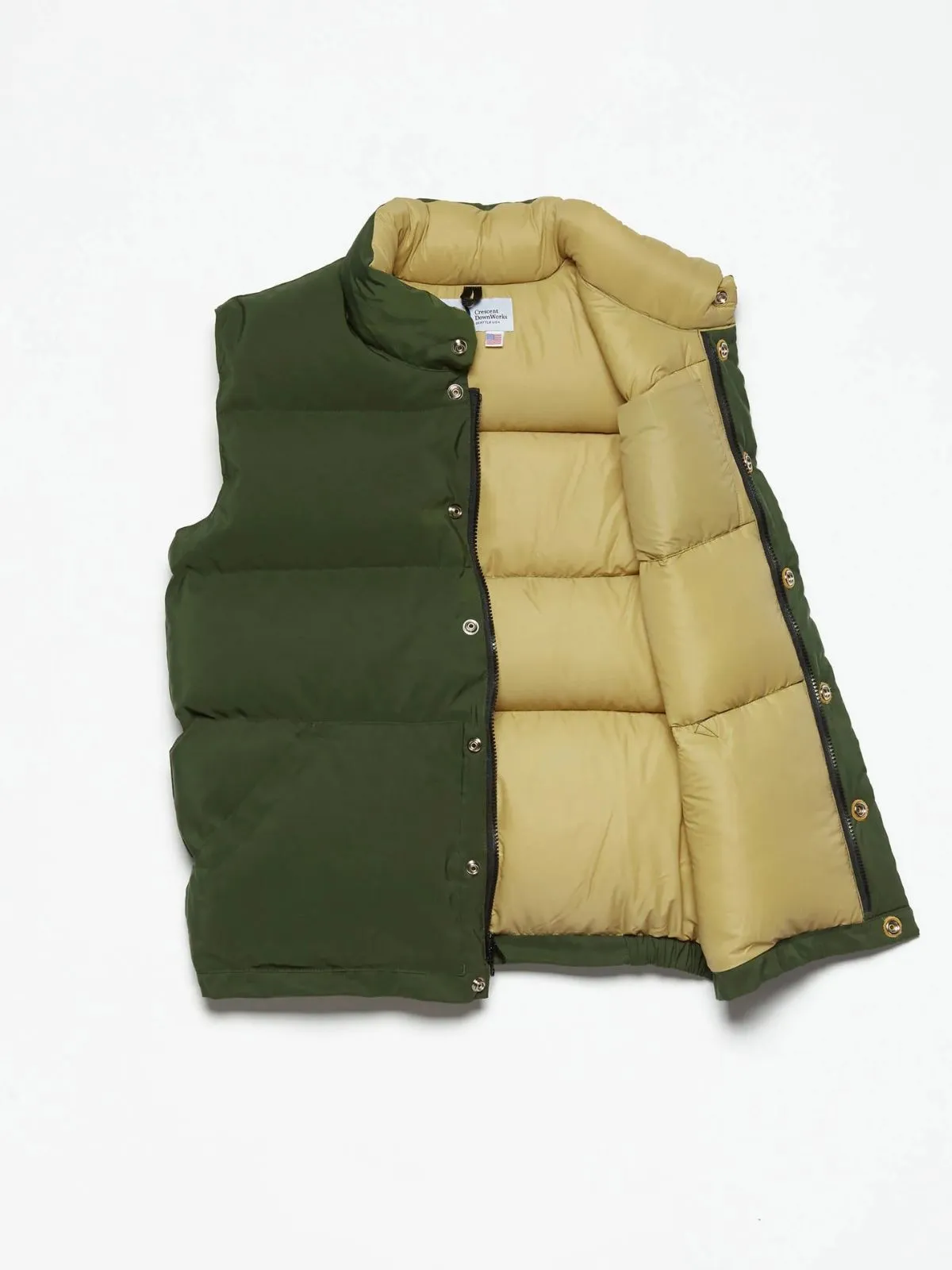 Down Italian Vest - Green sold by iris product image thumbnail 2