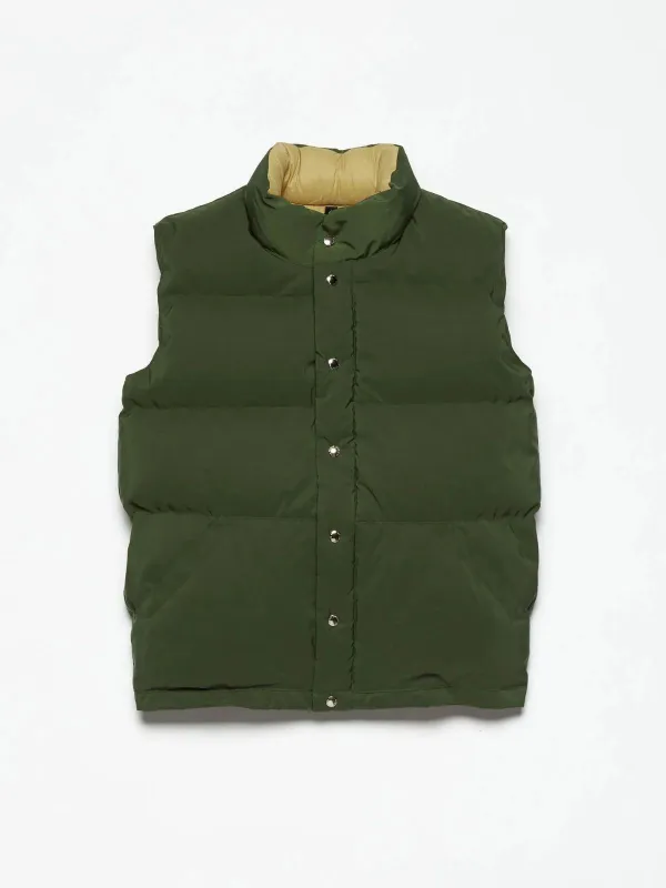 Down Italian Vest - Green made by iris