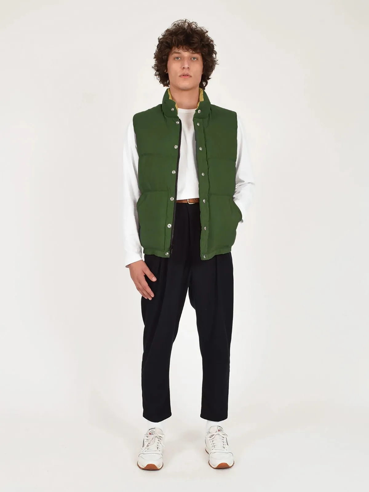 Down Italian Vest - Green sold by iris product image thumbnail 3