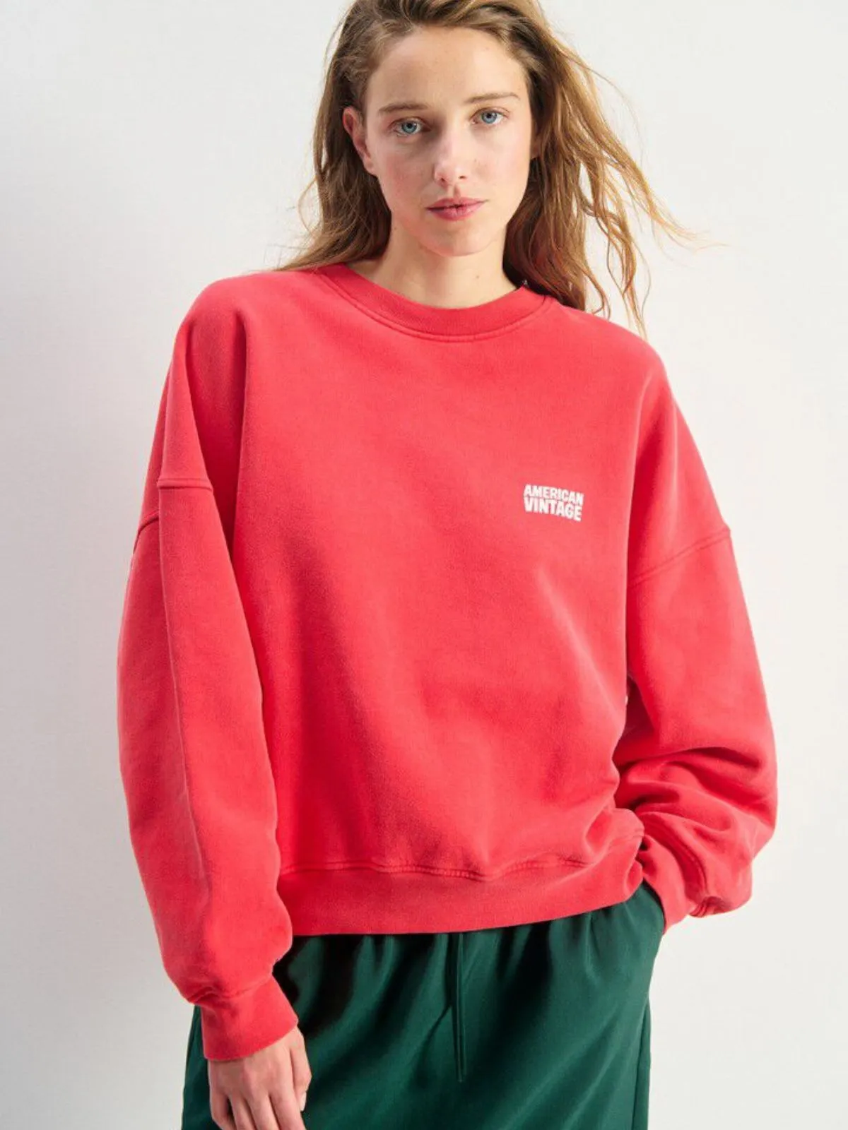 Plizzy Sweatshirt - Vintage Red sold by iris