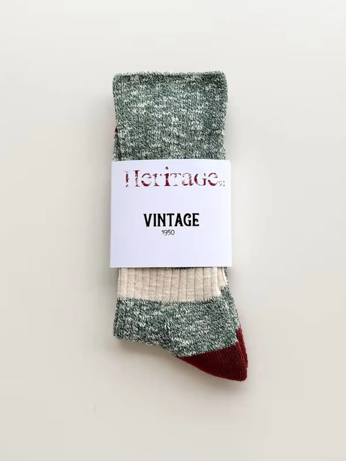 Vintage 1950 Stripe Socks - Green sold by iris product image thumbnail 3
