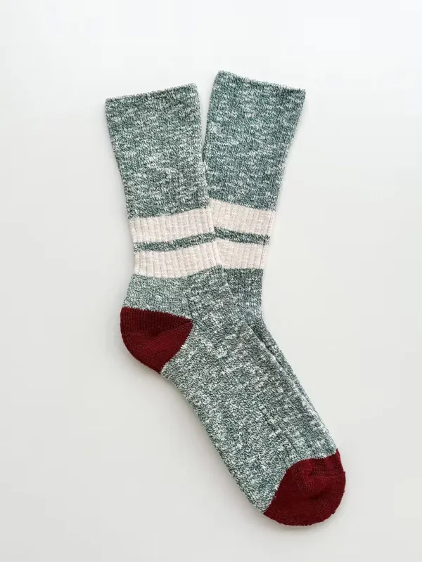 Vintage 1950 Stripe Socks - Green sold by iris