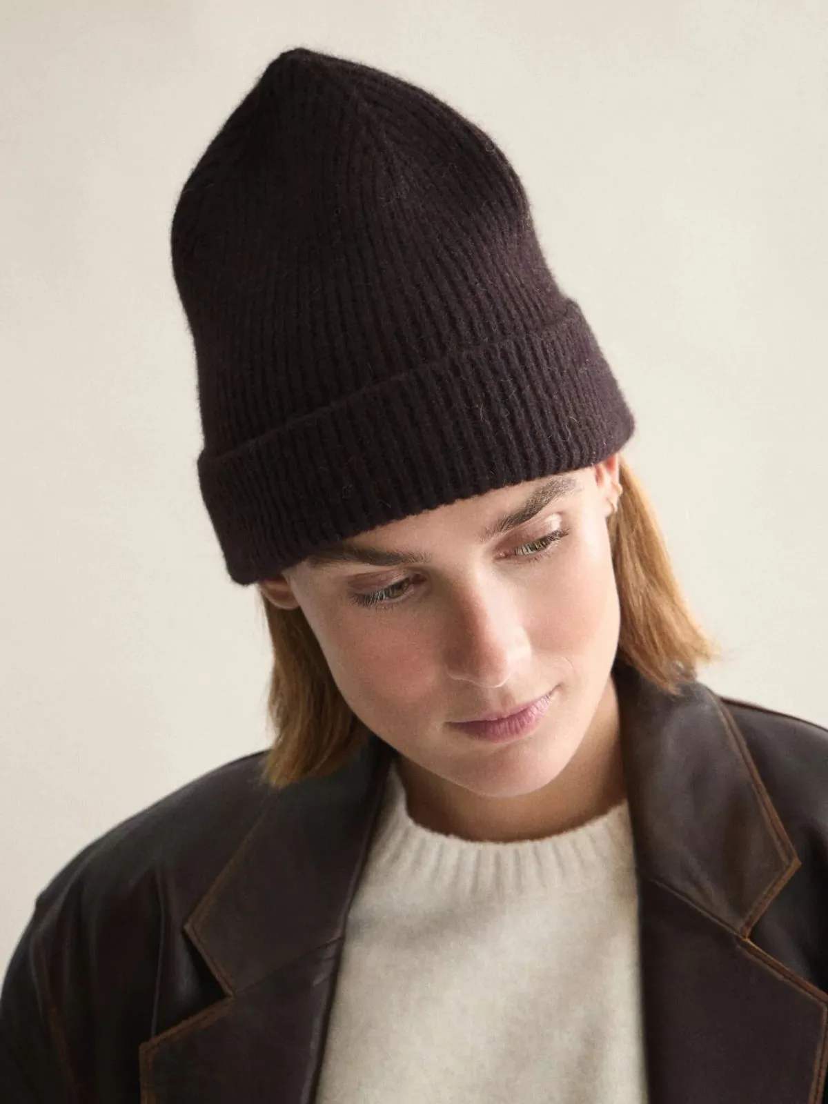 Wool Beanie - Espresso sold by iris product image thumbnail 4