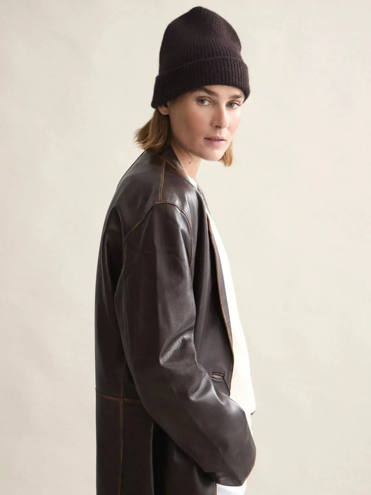 Wool Beanie - Espresso sold by iris product image thumbnail 2