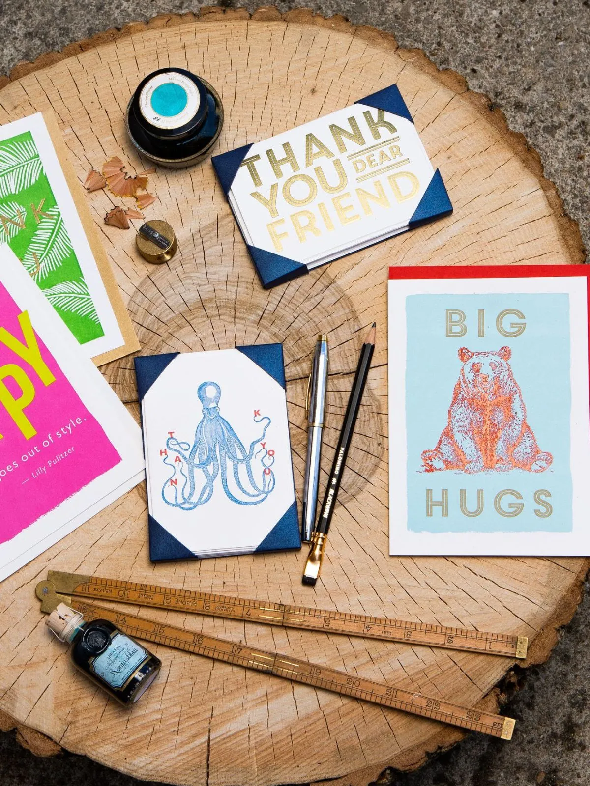 Letterpress Large Card - Big Hugs sold by iris product image thumbnail 2