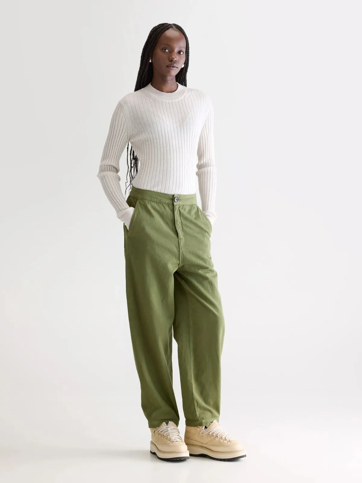Pasop Relaxed Trousers - Khaki sold by iris product image thumbnail 3