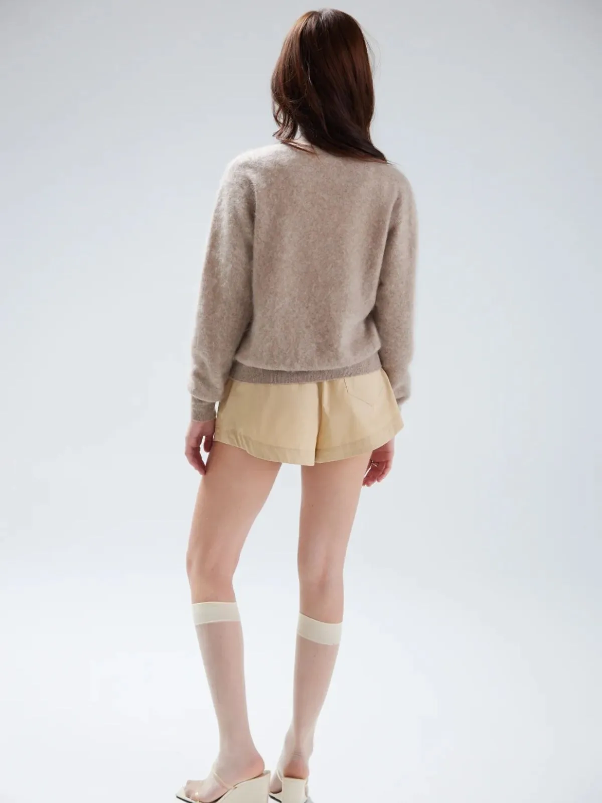 Vienna Brushed Cardigan - Truffle sold by iris product image thumbnail 3