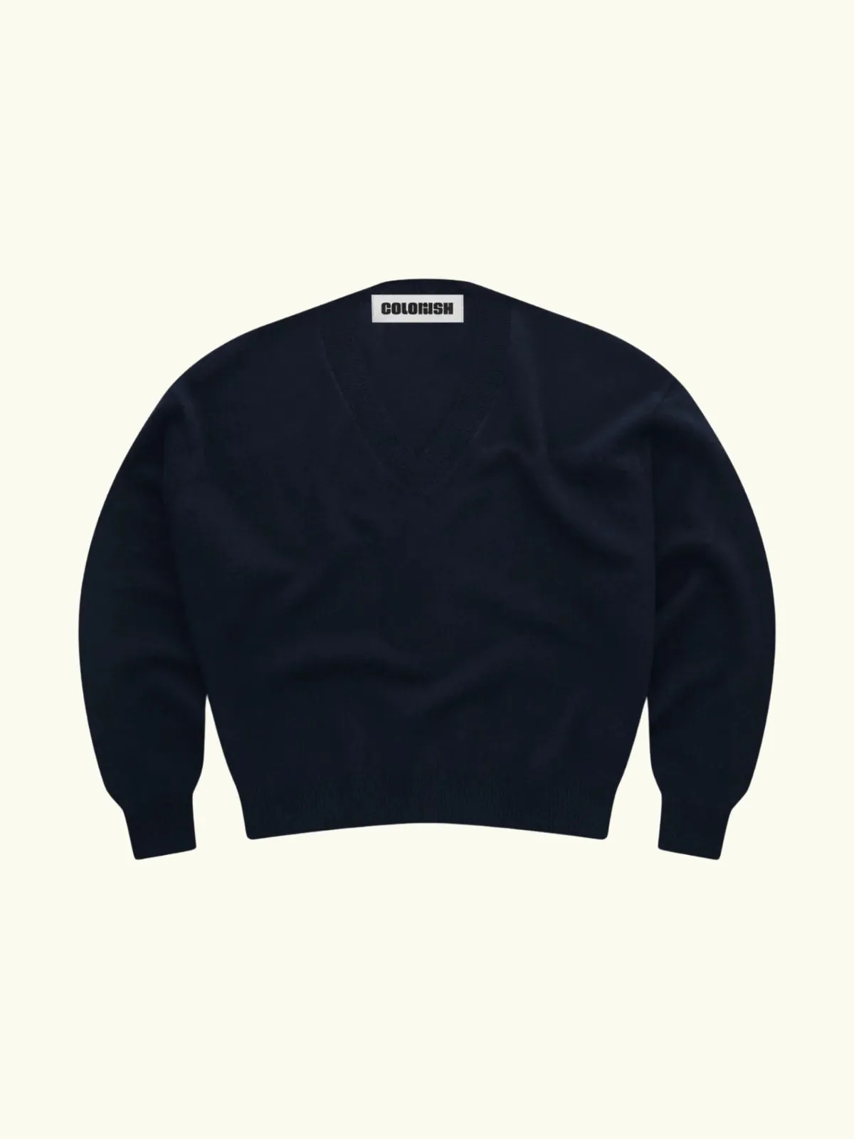Malibu V-Neck Jumper - Navy sold by iris