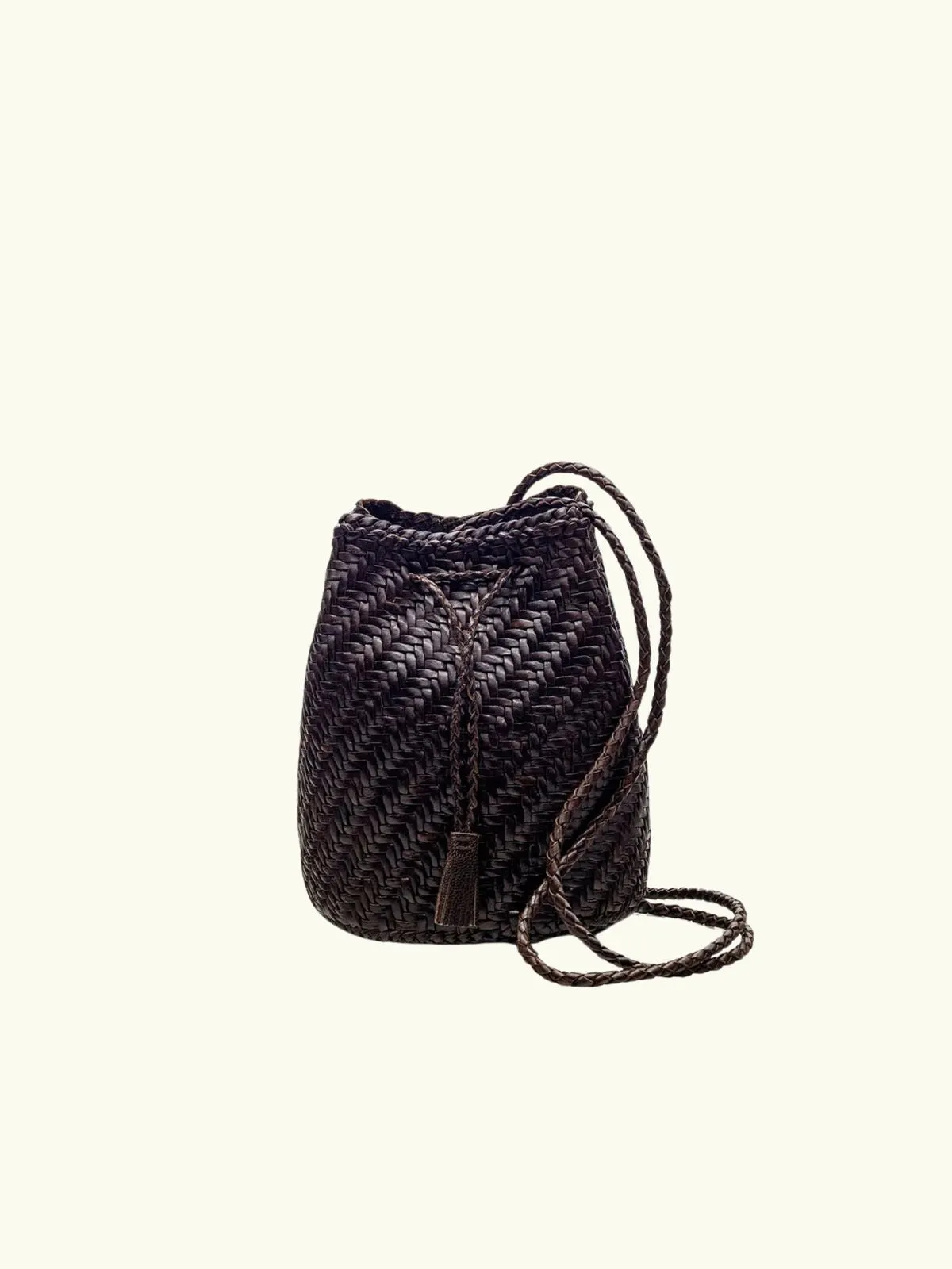 Pompom Double Jump Bag - Dark Brown sold by iris product image thumbnail 5