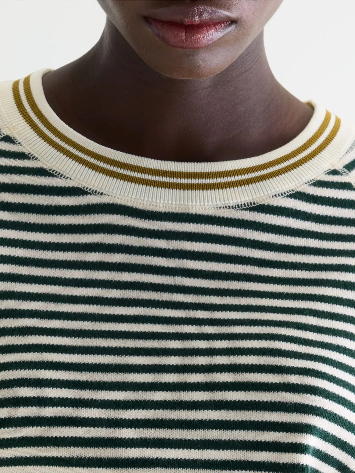 Anglet Stripe Knit - Dark Green sold by iris product image thumbnail 2