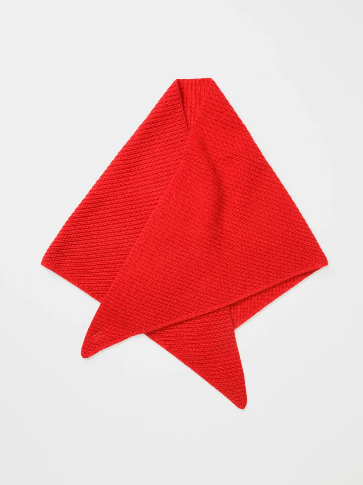 Triangle Cashmere Scarf - Red sold by iris product image thumbnail 2